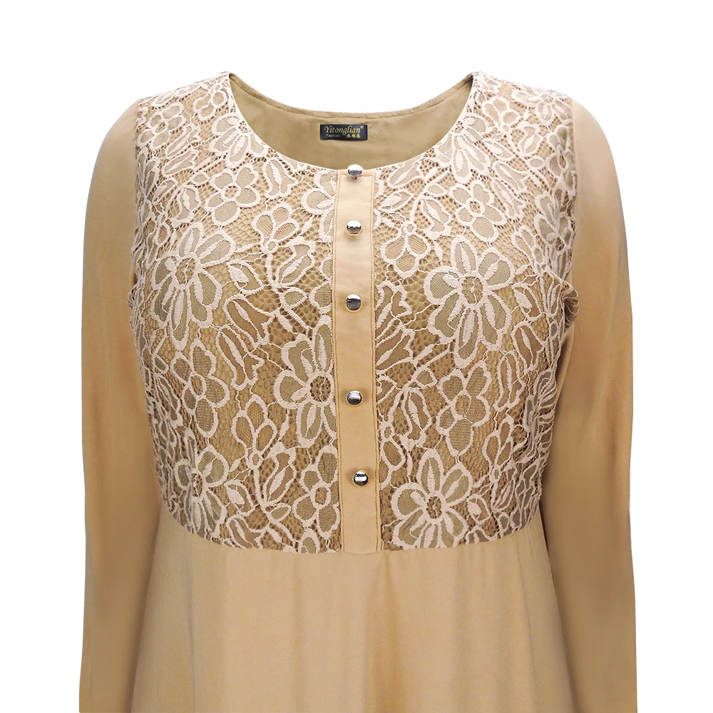 Большие размеры женское винтажное Ретро бежевое цветочное кружевное вязаное
