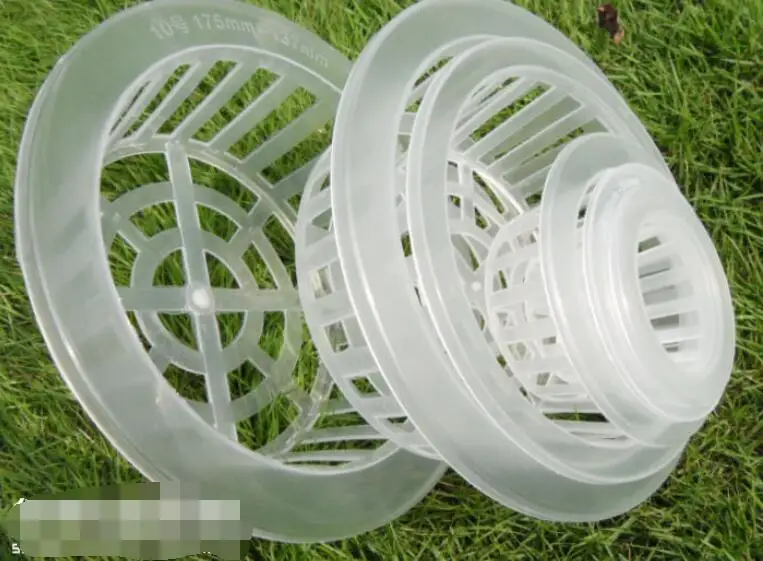 

9#.OD-15.2cm.10pcs,Shallow Hydroponic planting basket.pp,Gardening supplies.hydroponic tray.Fixed Bar.flowerpot