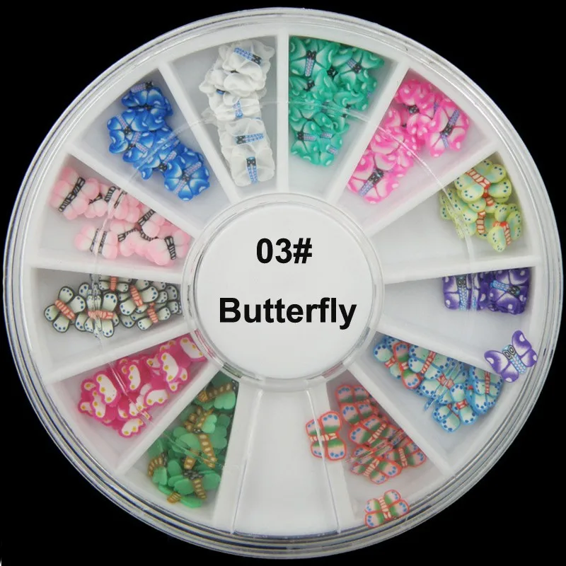 1 коробка 3D-наклейки для ногтей из полимерной глины | Красота и здоровье