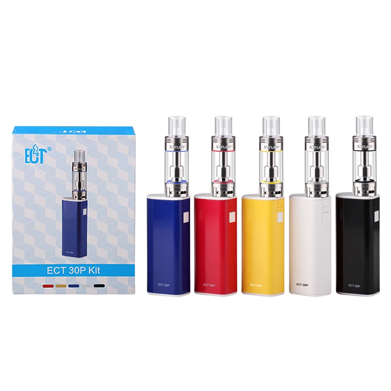 Electronic Cigarette Kit New ECT eT 30P E-Cigarette Vape Mod E Hookah 30W Box Ego Pen Vaporizer Vot Mini Atomizer X3000 | Электроника