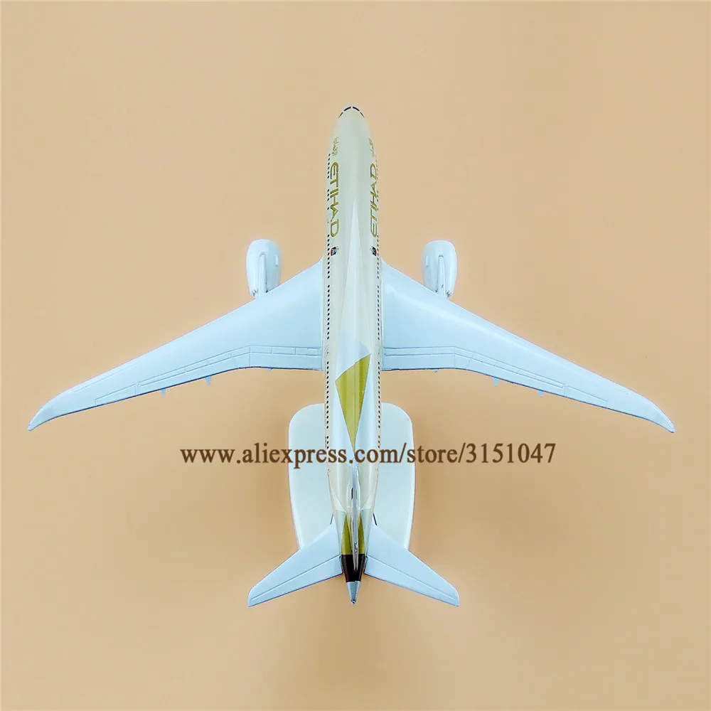 Металлическая фотосессия 20 см авиакомпании Etihad Airlines Боинг 787 модель B787 Air