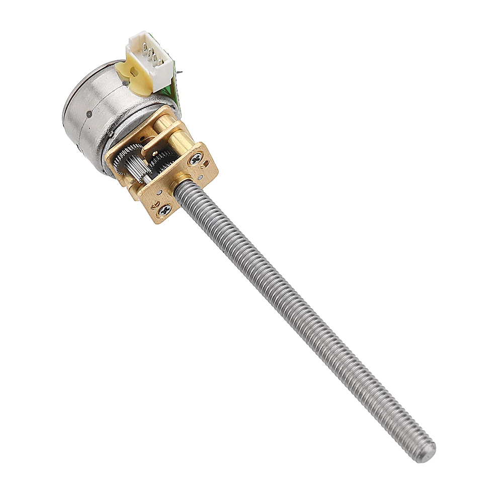 DC 5V 30RPM 15RPM 5RPM шаговый двигатель с резьбовым валом мотор-редуктор шаговый двигатель с цельнометаллической коробкой передач