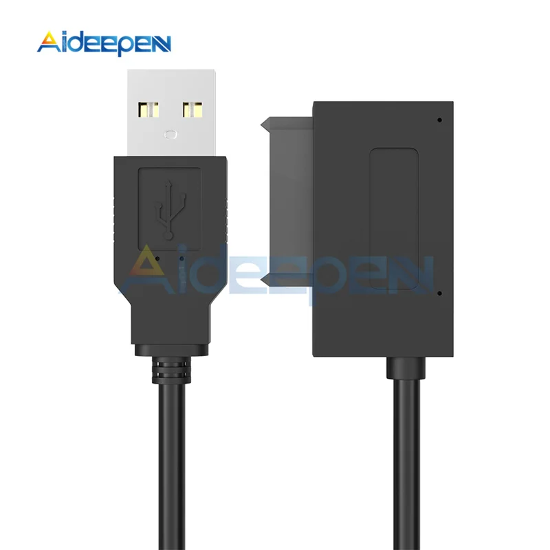 USB 2,0 для Mini Sata II 7 6 13Pin SATA жесткий диск адаптер конвертер кабель для CD/DVD rom Slimline привод ноутбук высокая скорость