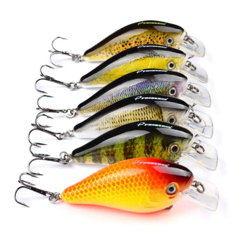 YOUGLE 6 шт./лот Proberos Crankbaits жесткая приманка для рыбалки приманки плавания|Наживки