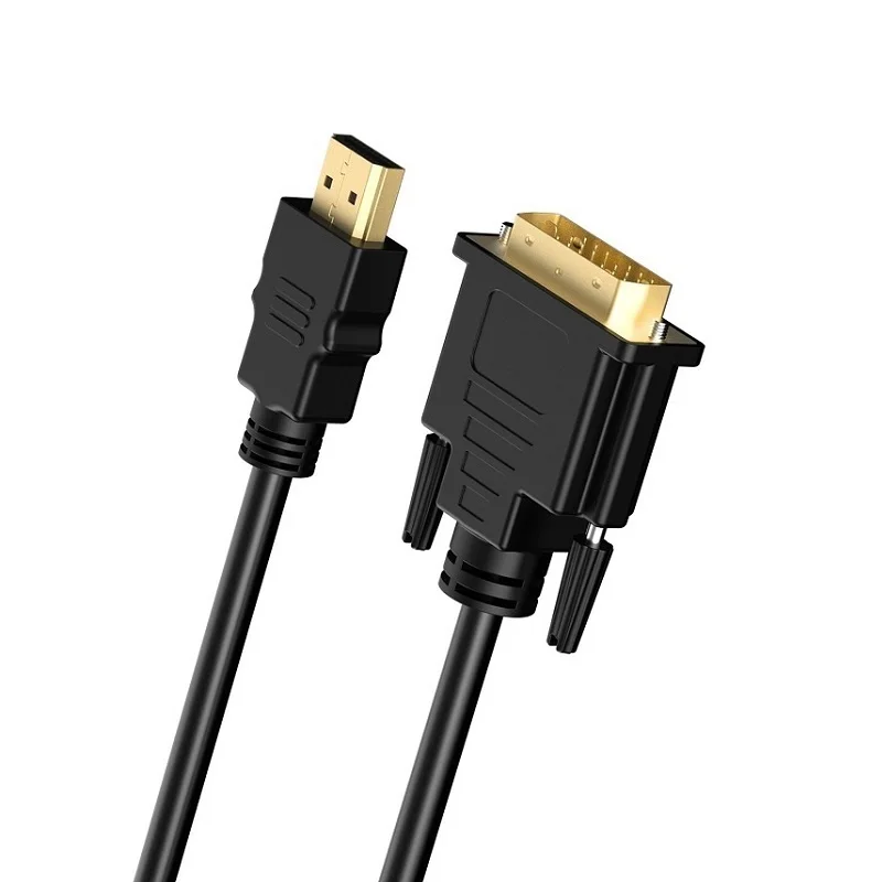 Высокоскоростной адаптер HDMI совместимый с DVI 24 + 1 pin позолоченный кабель Папа папа