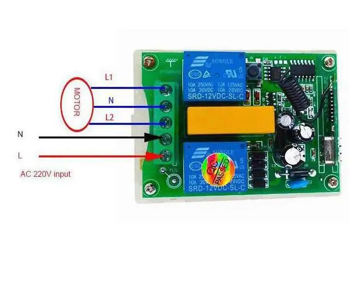 Новый AC 220 V RF 2CH беспроводной пульт дистанционного управления 1 * приемник +