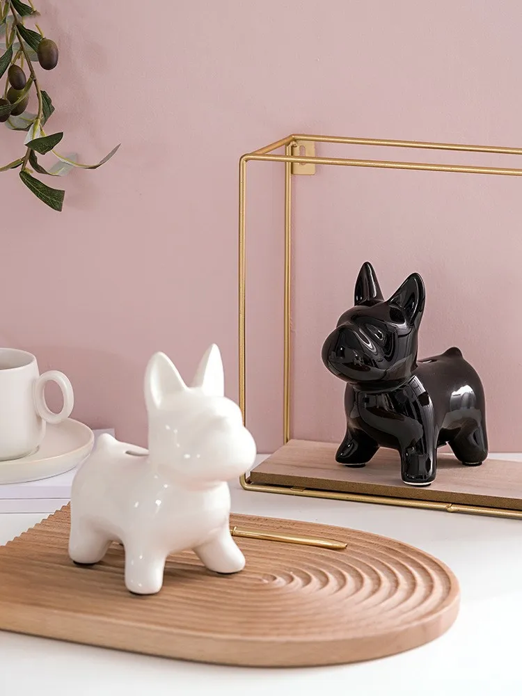 Скандинавские гальванизированные керамические копилки для щенков милые