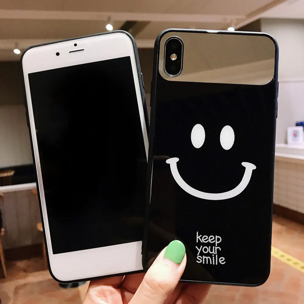 Чехол KISSCASE с милым смайликом для iPhone XR X XS MAX 7 8 Plus мягкий чехол из закаленного