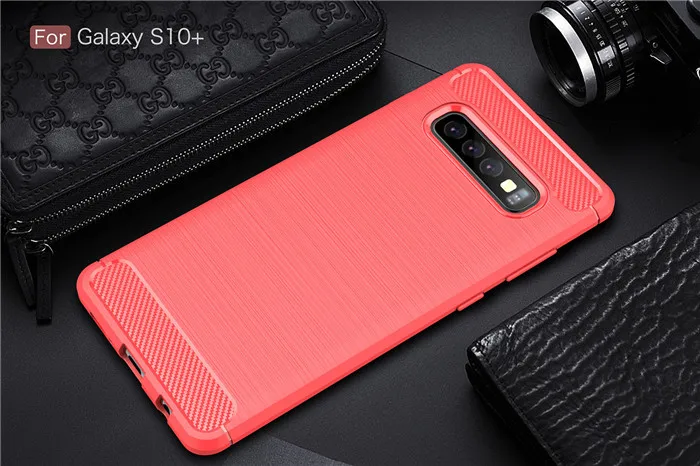 Для samsung Galaxy S10 S10E S10 Plus чехол из углеродного волокна Мягкий силиконовый чехол для A10 A30 A40 A50 A70 J4 J6 A6 A7 A8 плюс