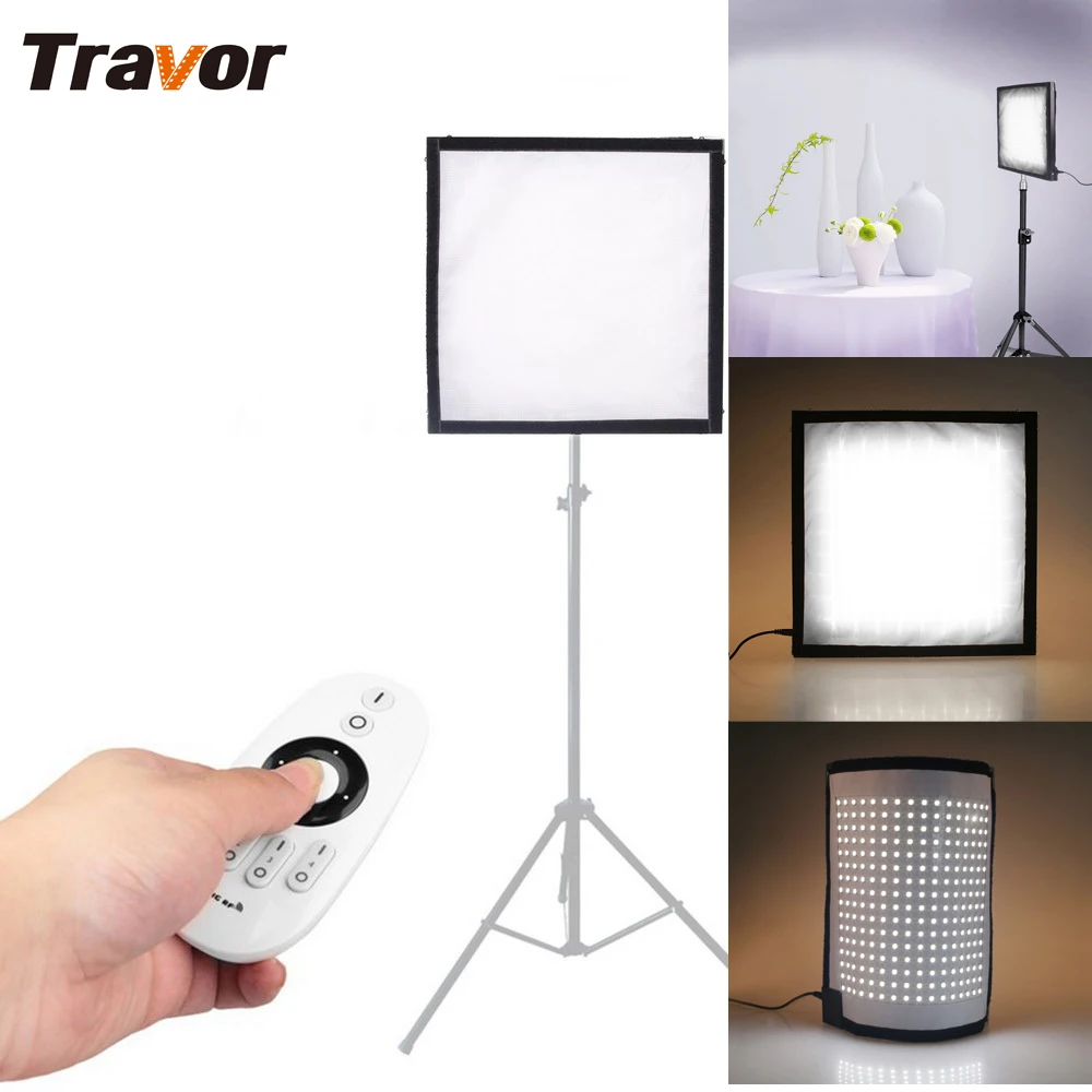Travor FL 3030 гибкий светодиодный видео светильник 256 шт. s CRI95 5500K 2 4G пульт