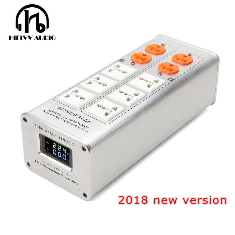 

3000VA 15A AC filter socket for Hifi Audio amplifier with LED Display Purifier Lightning Protection filter outlets