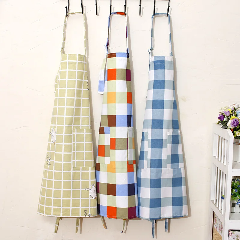 Фартук для кухни из 100% хлопка новый фартук приготовления пищи женщин и мужчин