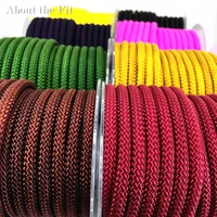 braided nylon ropes 6mm 8mroll thread diy string strap cords beading bracelet for jewelry making lacing tassels macrame rattail