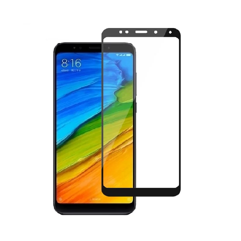 Черный 2 шт закаленное стекло для Xiaomi Redmi 5/Redmi 5 Plus Полное покрытие экрана защитное закаленное стекло для Xiaomi Redmi 5 Plus - Цвет: Черный