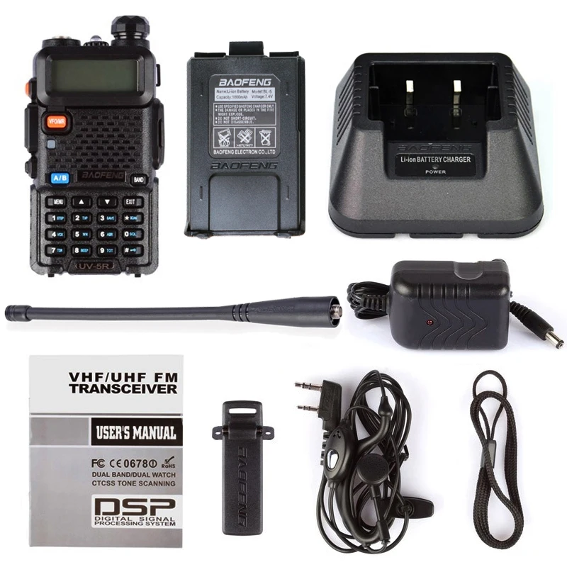 10 шт. Baofeng UV 5R портативной рации 5 Вт 128CH двухдиапазонный VHF и UHF 136 174 400 520 мГц