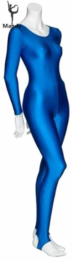 Женский костюм для гимнастики с длинными рукавами блестящий костюм-хомут