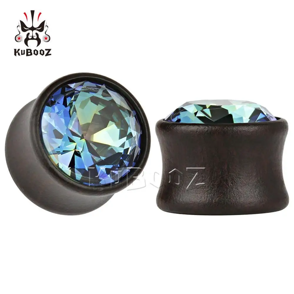 M780K KUBOOZ, пирсинг, циркониевые беруши, деревянные тоннели, ювелирные расширители для тела, 4 цвета,, пара,, 2 шт./партия, измерительные приборы - Окраска металла: M780K