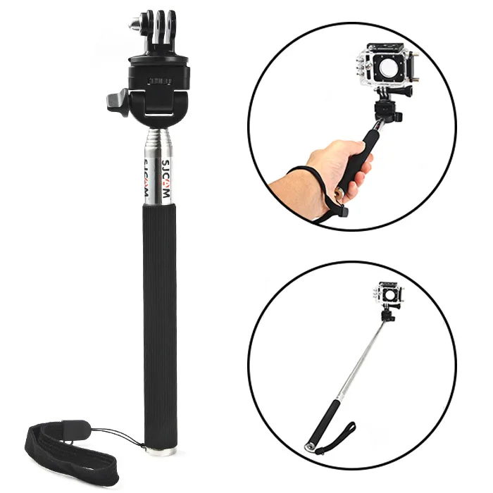 SJCAM Складная селфи палка для камеры штатив монопод с адаптером стик GoPro Hero 4/3