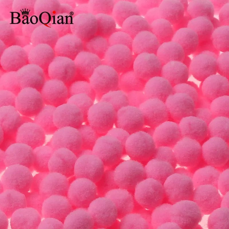 Dark Pink Помпоном 8/10/12/15/20 мм мягкий Pompones пушистой плюшевой ткани ремесла Сделай Сам Pom Poms мяч помпоном Свадебные украшения домашнего декора Швейные принадлежности - Цвет: Dark Pink