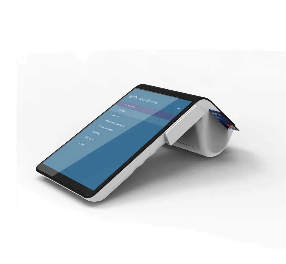 Мобильный беспроводной pos системы тепловой принтер PT7003 с NFC/4G/gps/принтер |