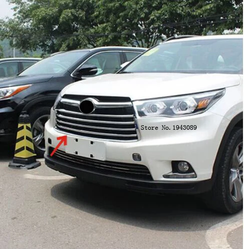 Аксессуары пригодный для toyota HIGHLANDER KLUGER 2014 2015 Хромированная передняя решетка