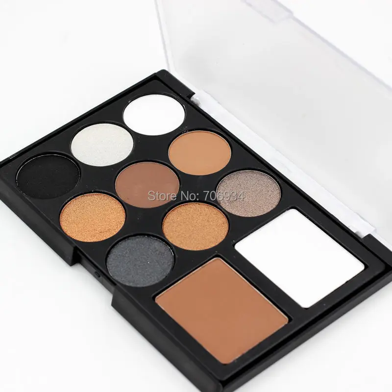 Палетка теней для век шоколадных матовые и мерцающие тени 1 шт. 11 цветов Shdow макияж