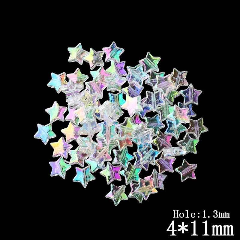 DIY ювелирные изделия Acccessories пятиконечная звезда прозрачный радужный цветной