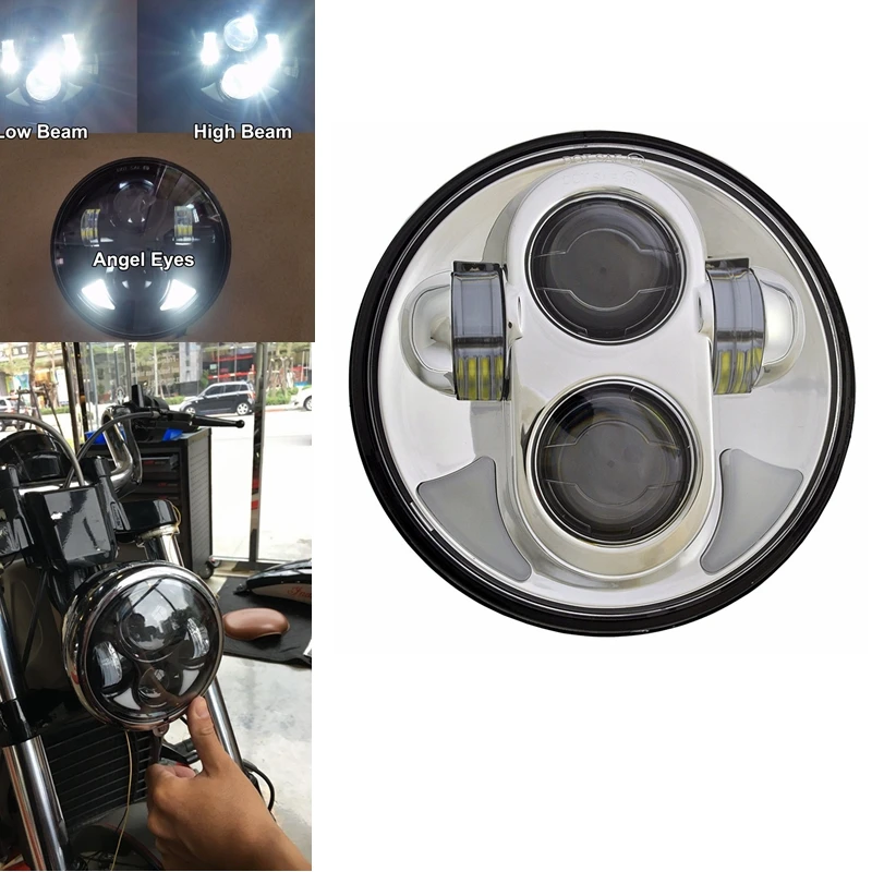 5 75 &quotдюймов Led moto rcycle фара Объектив проектора фару мото для Dyna 3/4 круглая rcycle| |