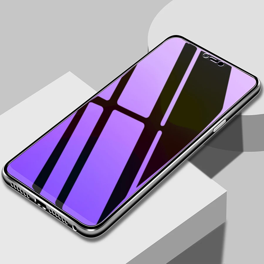 9H 0 26 мм закаленное стекло для VIVO V11 Pro V11i Y97 Y71 Y75S Y83 NEX S A Z1 X23 Z3i анти фиолетовый синий