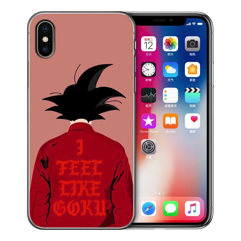 Чехол для телефона чехол iPhone 5 5S SE 6 6S 7 8 X XS Max XR Plus из мягкого ТПУ силикона Dragon Ball Goku