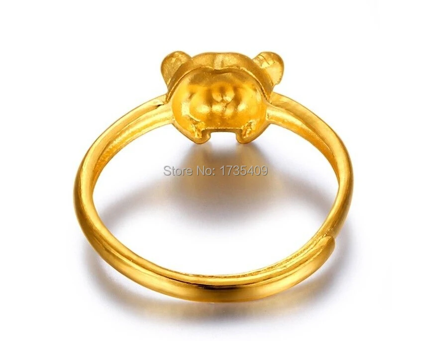 Чистое 999 твердое 24К желтое золото кольцо/Bless Коза кольцо/3 1 г|ring clarity and color|ring tapering