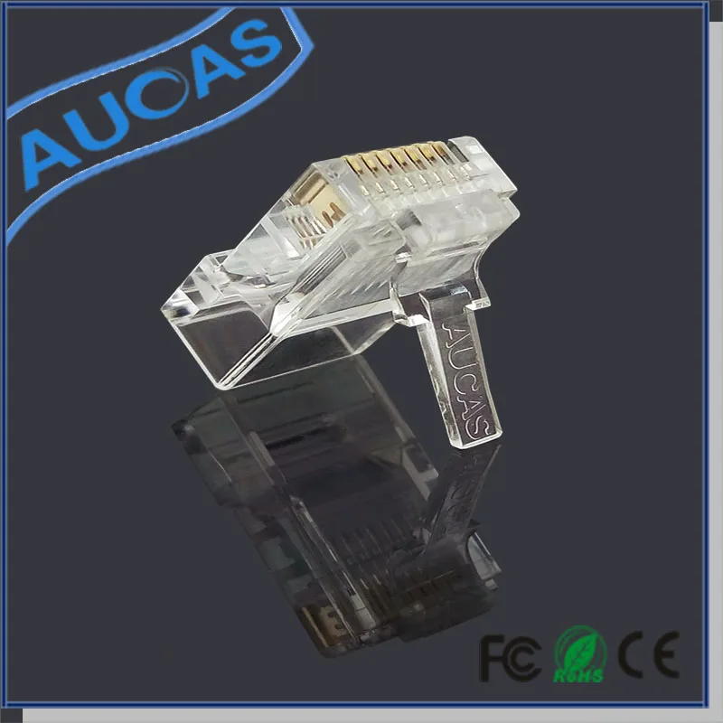 Сетевой кабель Aucas 8p8c cat5e RJ45 50 шт. разъем rj4 ca5e 2 шт./компл. неэкранированный