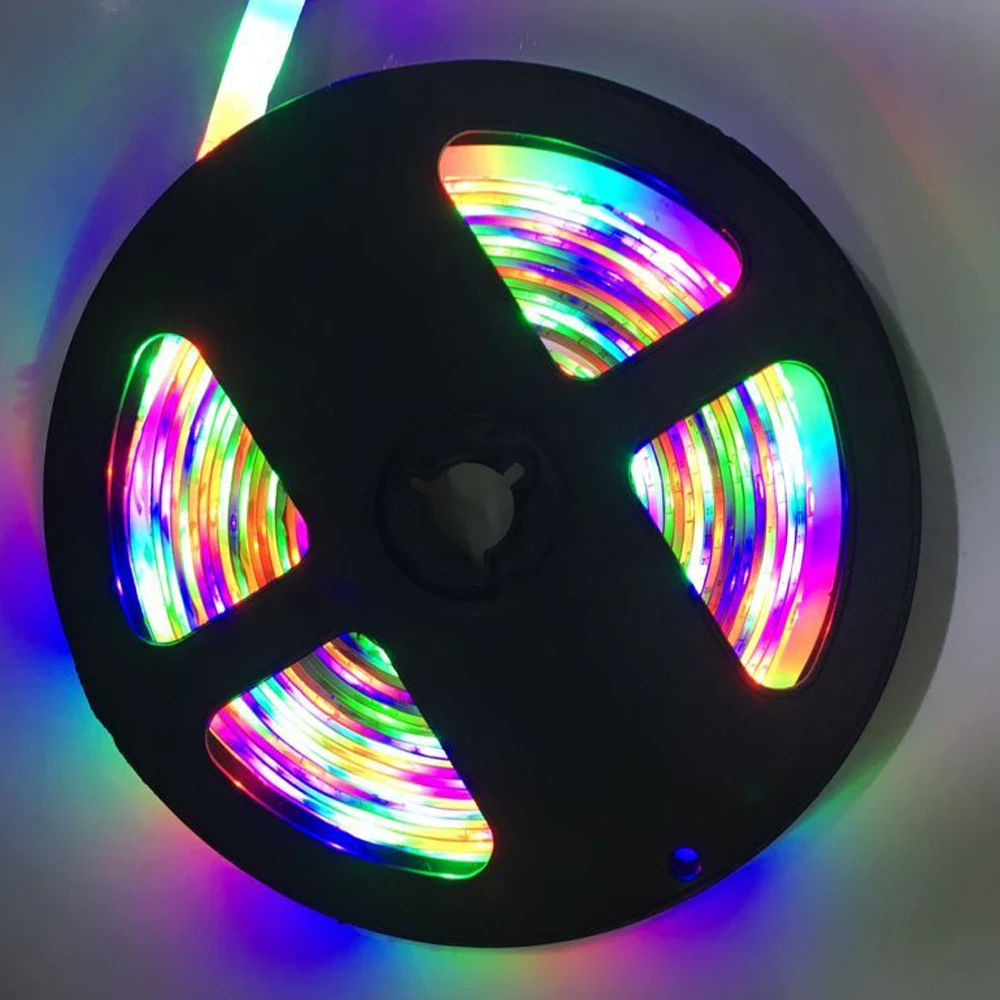 5 м 10 15 20 SMD 2835 RGB Светодиодная лента гибкая светодиодная Диодная