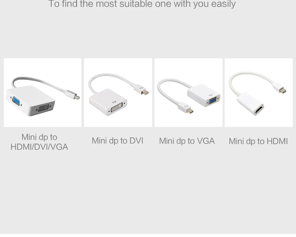 3 в 1 Мини адаптер DP к HDMI Дисплей порт к VGA конвертер Дисплей порт DVI кабель для ПК Apple MacBook Pro