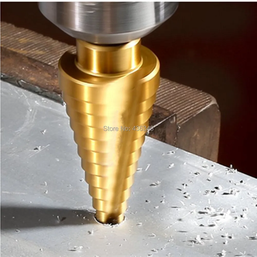 3 шт. титановое ступенчатое сверло набор высокоскоростных стальных конусных