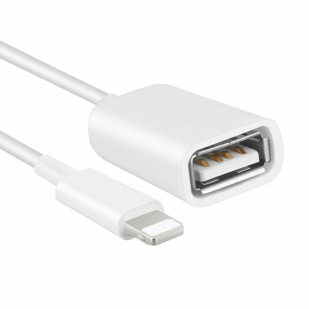 OTG к USB разъему камеры Кабель-адаптер для iPhone 11 8X6/7 Plus 5 iPad iOS 10,3-13