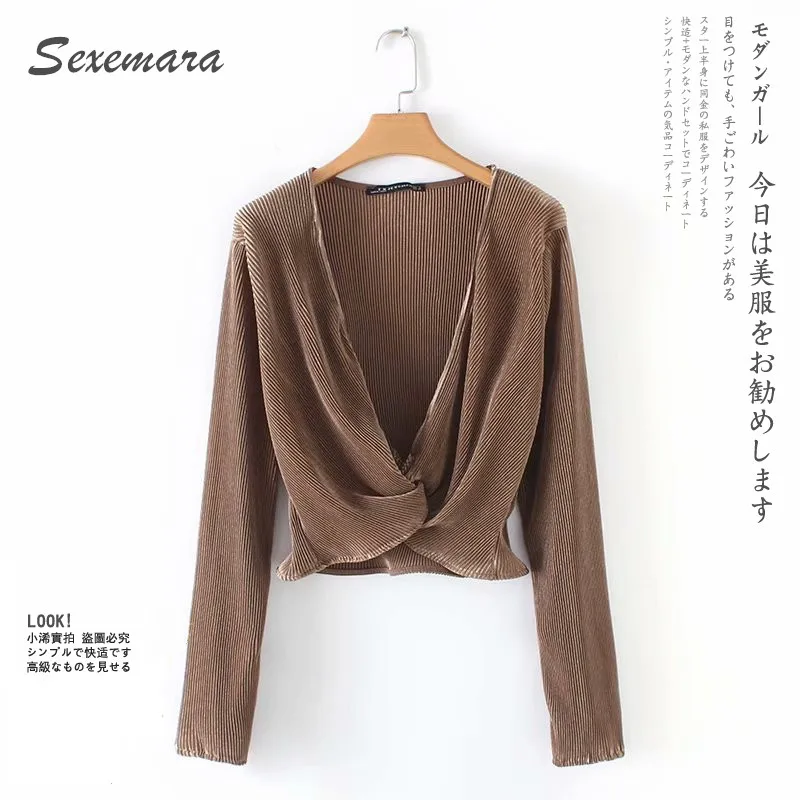 Женская рубашка сексуальный укороченный топ женская с драпировкой Ультра