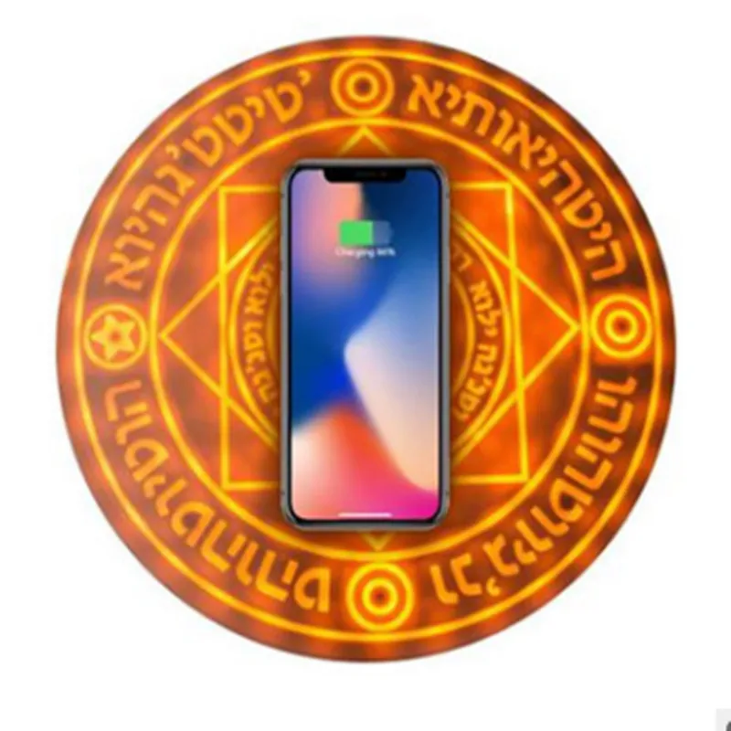 Новое беспроводное зарядное устройство 5 Вт/10 Вт Magic Circle Qi Беспроводное