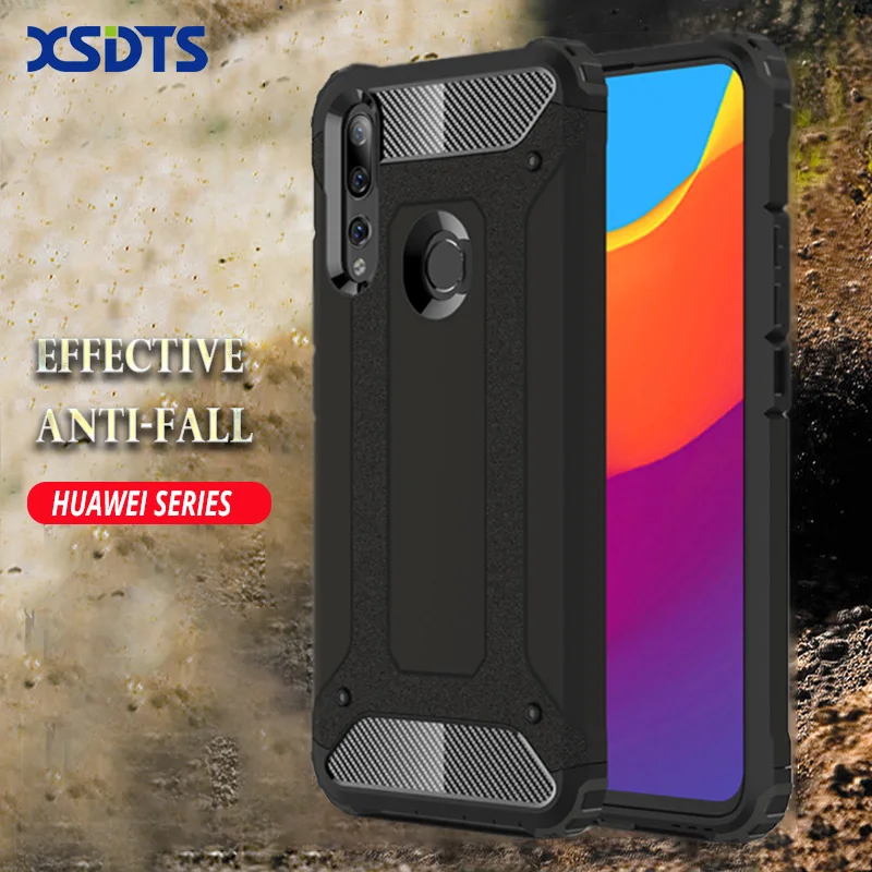 Чехол для Huawei Y6S Y9S Y5 Y6 Y7 Prime Y9 Pro 2018 2019 Гибридный ПК + ТПУ двухслойный противоударный