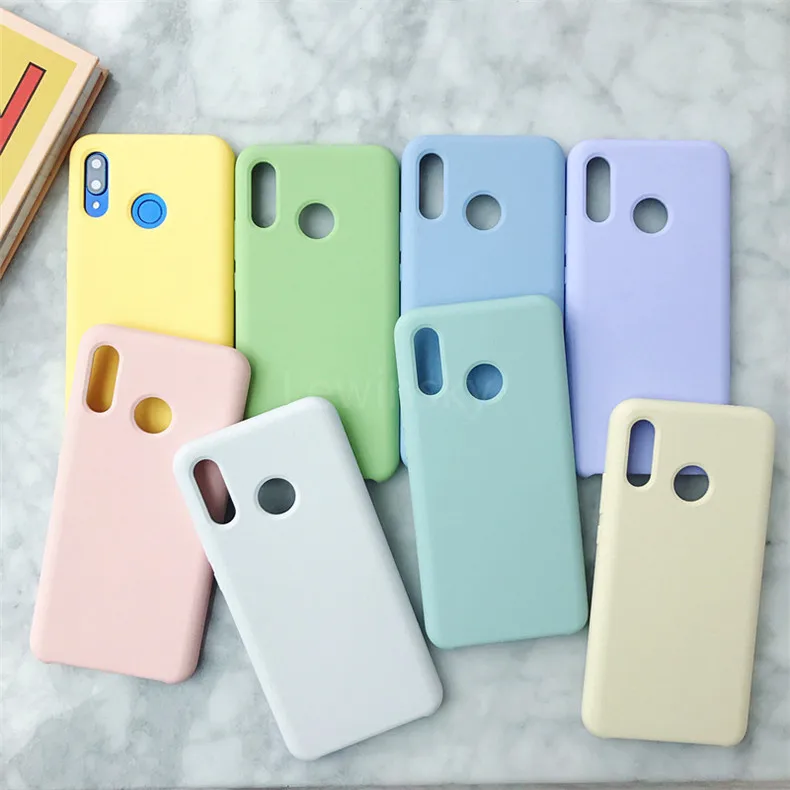 Жидкий силиконовый чехол для huawei P20 P30 Mate 20 lite 10 Pro P10 Nova 3 4, чехол для Honor 8X9 View 10 20, мягкий яркий Чехол