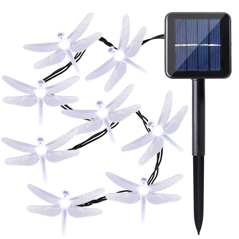 Гирлянда светодиодная на солнечной энергии 30 светодиодов 6 м|Светодиодная лента|