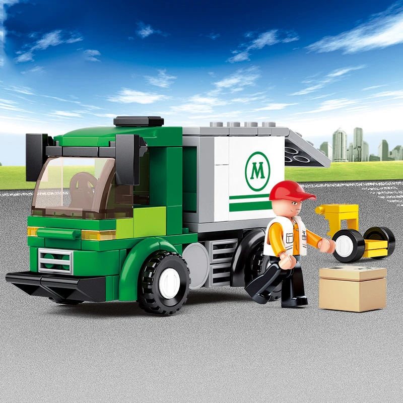 Город серии 121 шт./лот Legoings аэропорта грузовик детей сборки блоков комплект