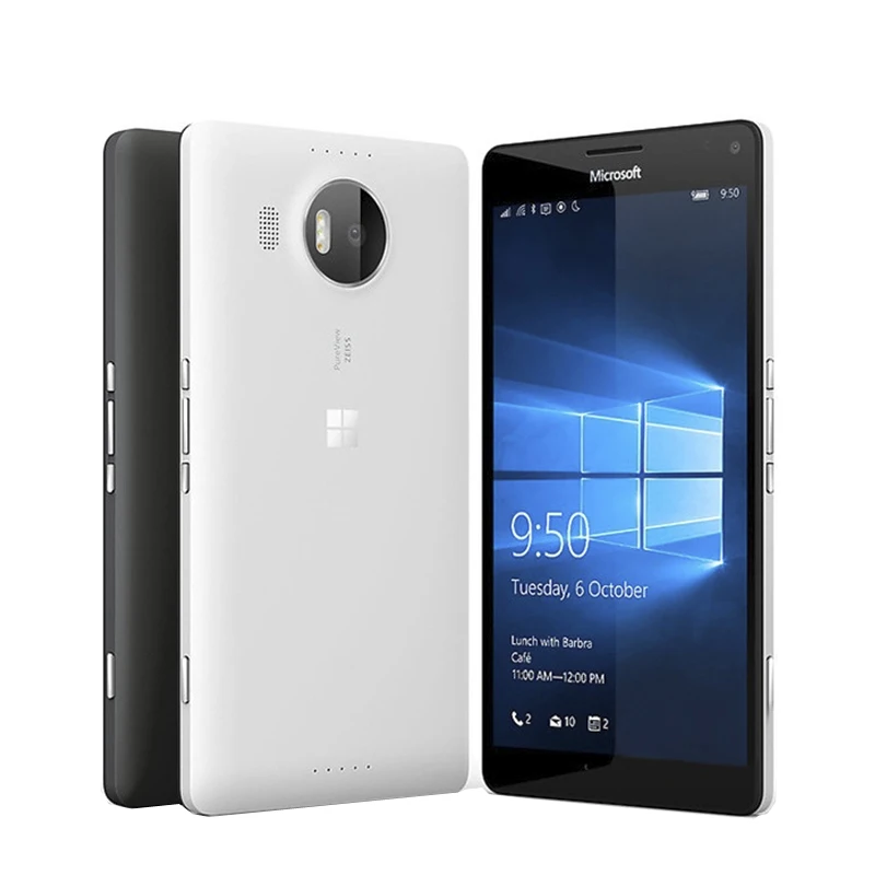 Восстановленный Оригинальный разблокированный сотовый телефон Nokia Lumia 950/950XL 3 ГБ +