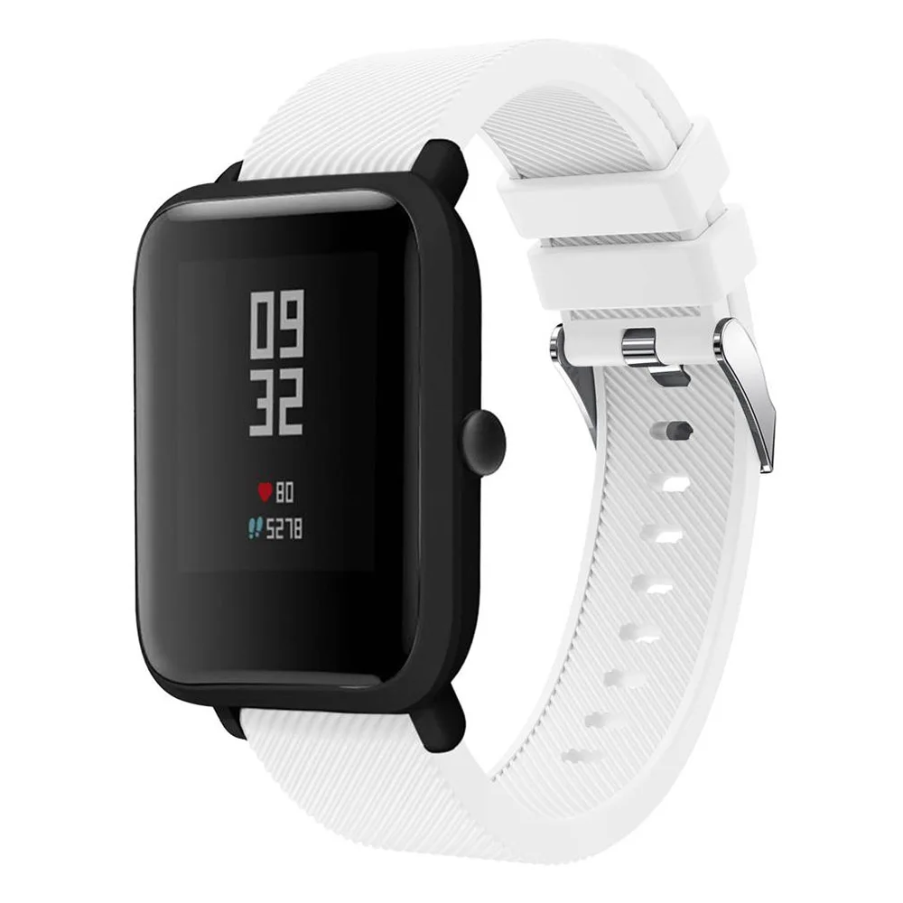 20 мм силиконовый ремешок для наручных часов Huami Amazfit Bip Youth Lite Band xiaomi huami amazfit BIT PACE