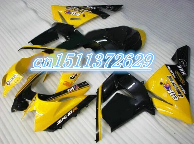 

Dor-Fairings for motorcycle Kawasaki ZX10R 04 05 yellow black 2004 2005 ZX-10R fairing kits D