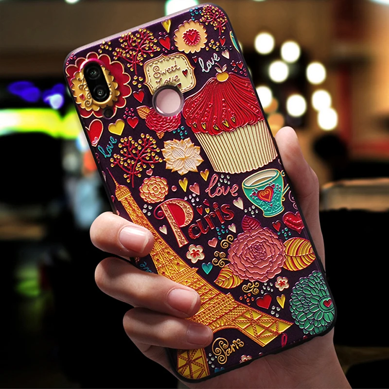YonLinTan coque чехол для HuaWei p20 lite p20lite/p20 p 20 на заднюю панель телефона 3D Милые 360