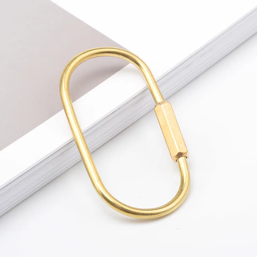 Keychain A MRZOOT латунь скандинавские Дания Золото Чистая медь металлическая линейка Тыква открывалка для бутылок Ins домашние украшения Автомобильный ключ подвеска для хранения - Цвет: Keychain A