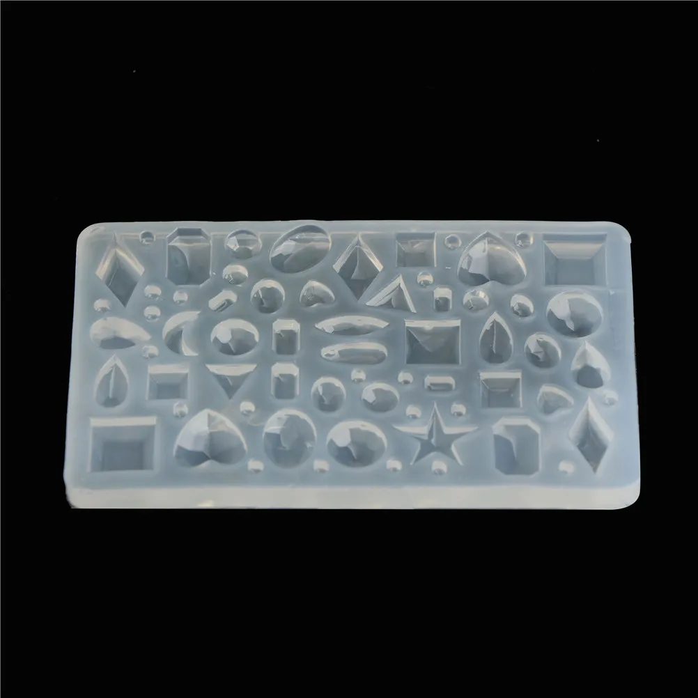 

Rectangle Cabochon Silicon Pendant Molds For Epoxy Resin crystal 43 Patterns Mold Making Jewelry tools Art Making DIY