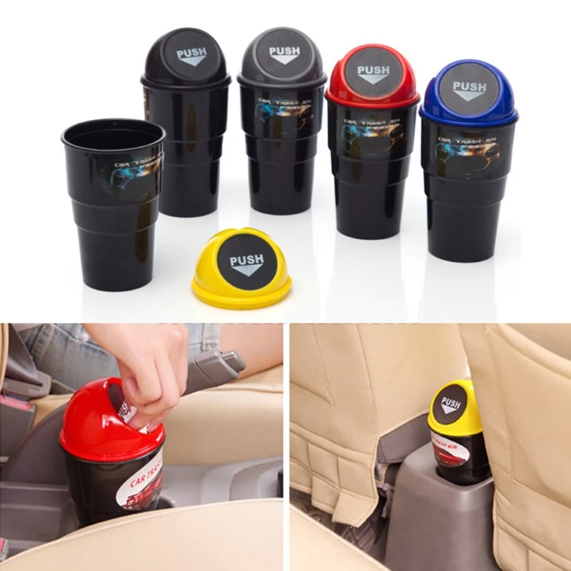 Автомобильный мини мусорный бак для мусора пылезащитный чехол держатель