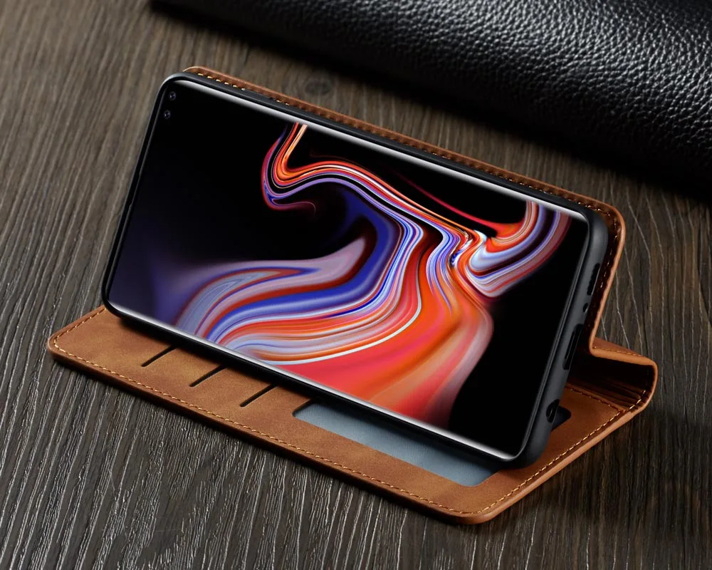Кожаный чехол-книжка для samsung Galaxy S10 Plus, Роскошный кошелек с подставкой и отделением для карт, магнитный чехол-книжка для Galaxy S10plus S10E